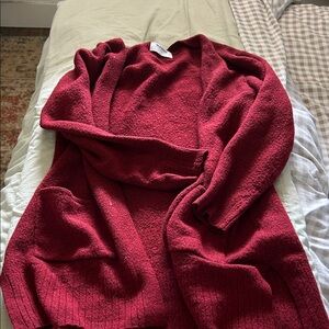 Old Navy Women's Red Cardigan Sweater